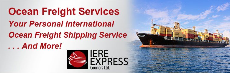 International ocean freight courier service